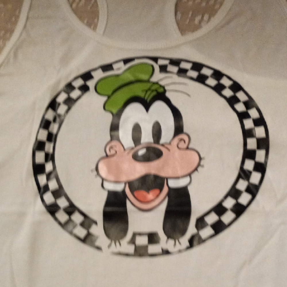 Goofy Graphic Racerback Tank Top - Picture 2 of 4